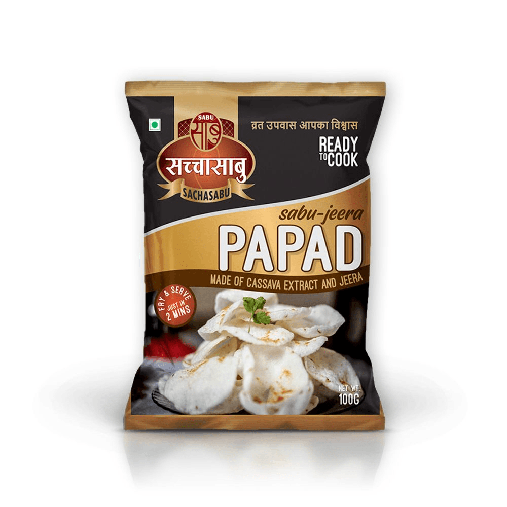 Sacha Sabu Jeera Papad